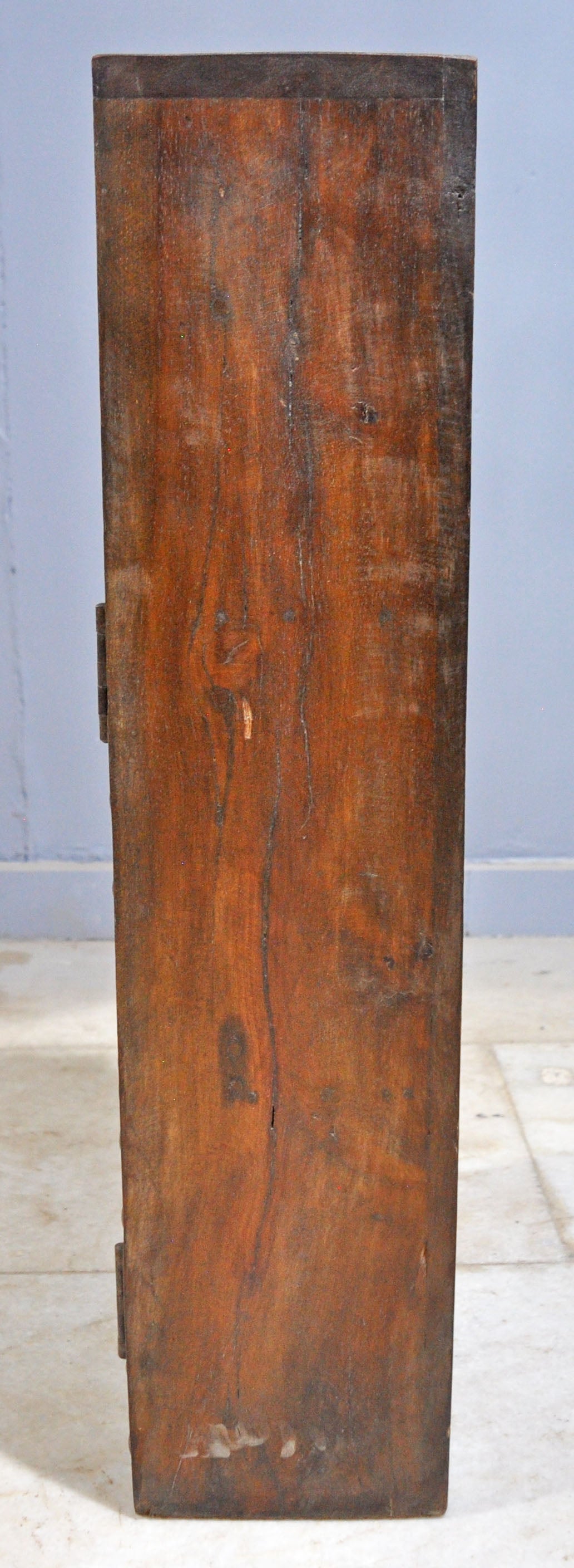 Reclaimed Wooden Wall Hanging Storage Cabinet Original Old Window Metal Fitted