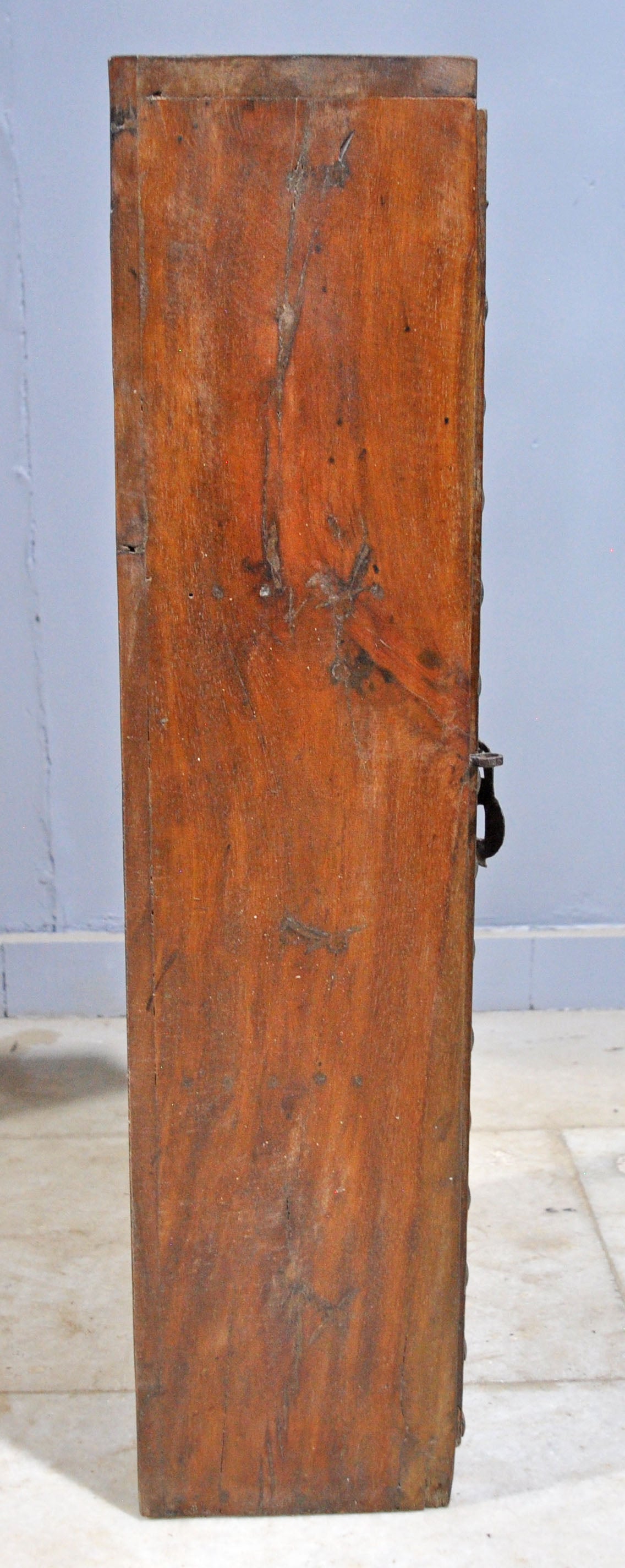 Reclaimed Wooden Wall Hanging Storage Cabinet Original Old Window Metal Fitted