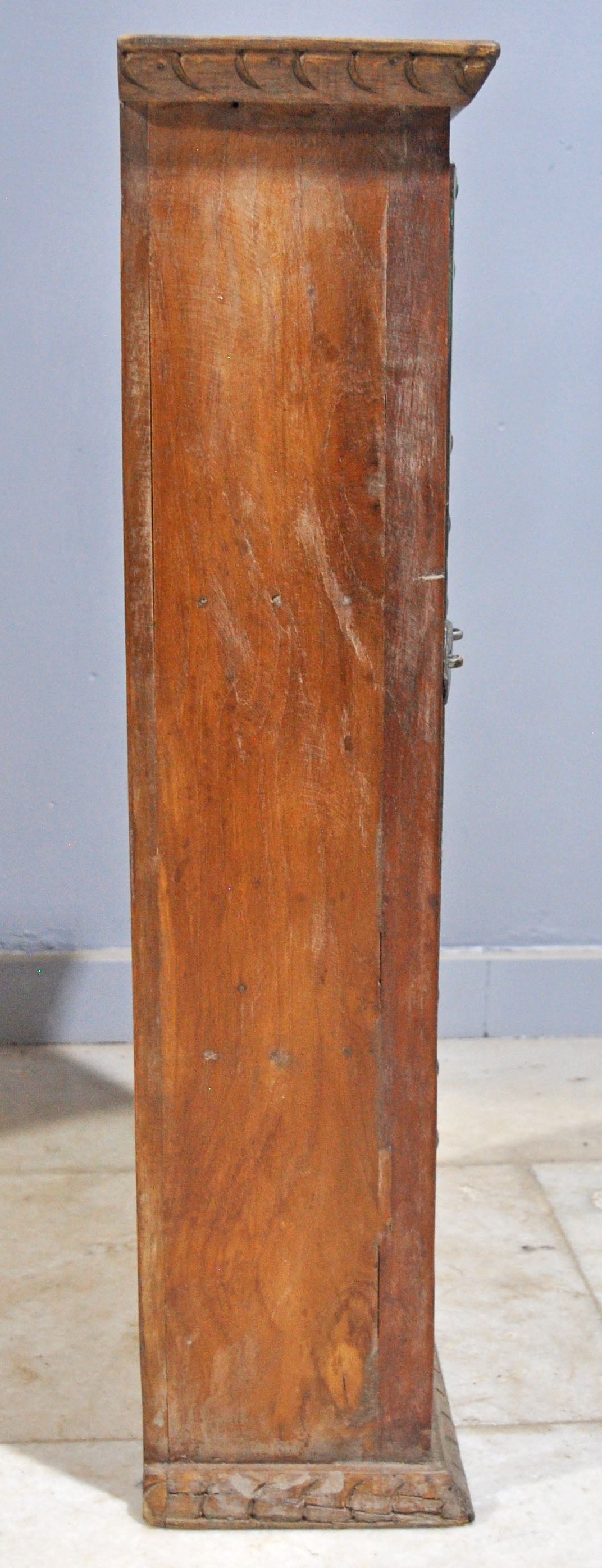 Reclaimed Wooden Wall Décor Storage Cabinet Original Old Window Metal Fitted