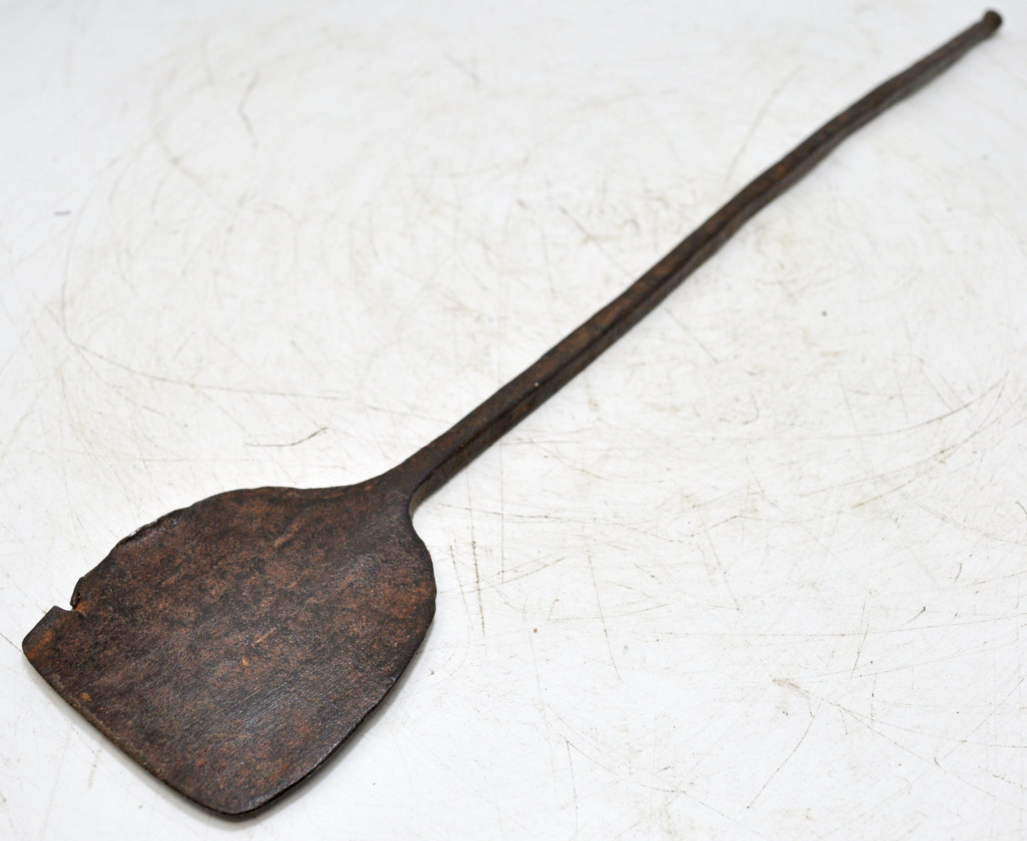 Antique Iron Long Kitchenware Cooking Masher Original Old Hand Crafted