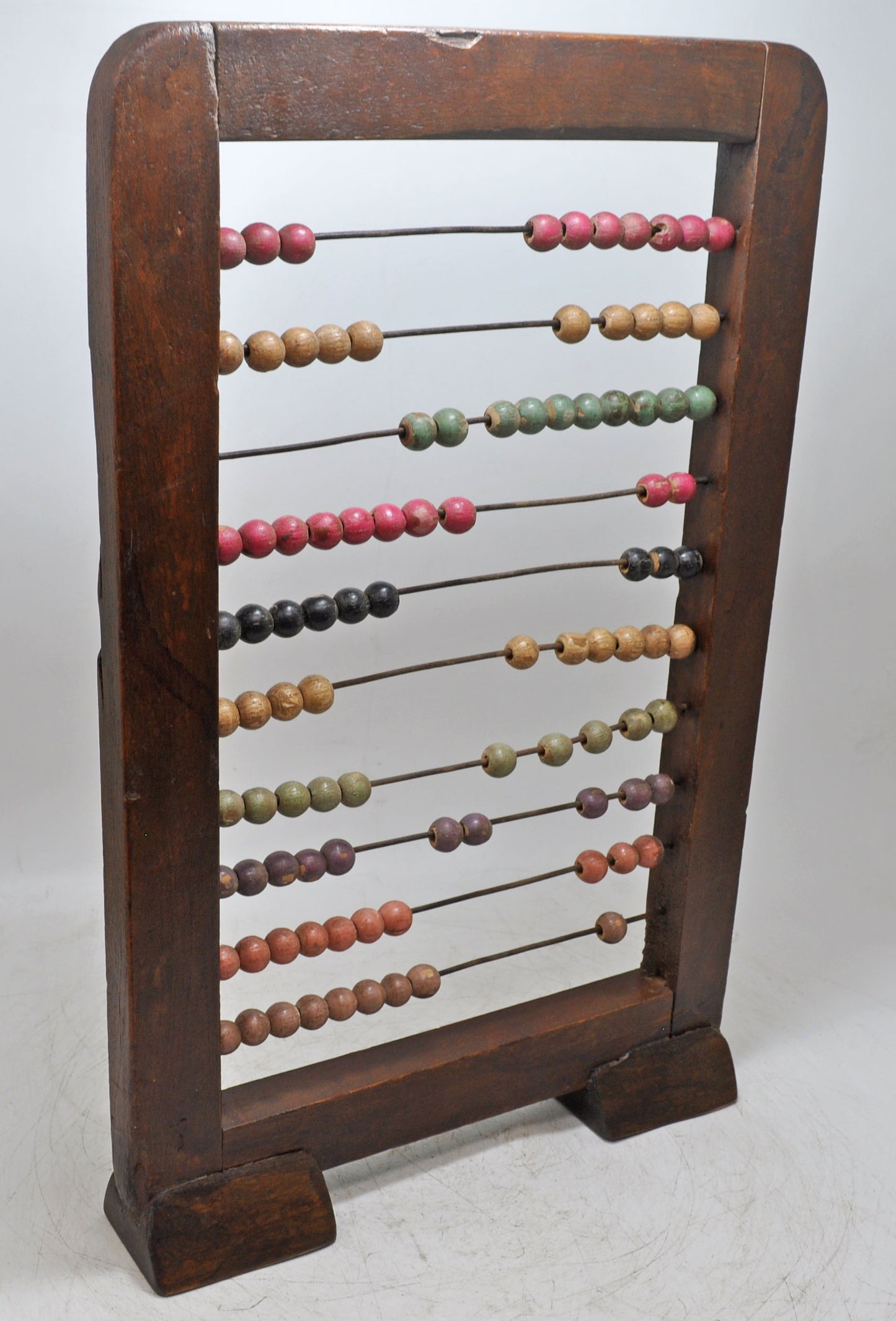 Vintage Wooden Counting Abacus Original Old Hand Crafted