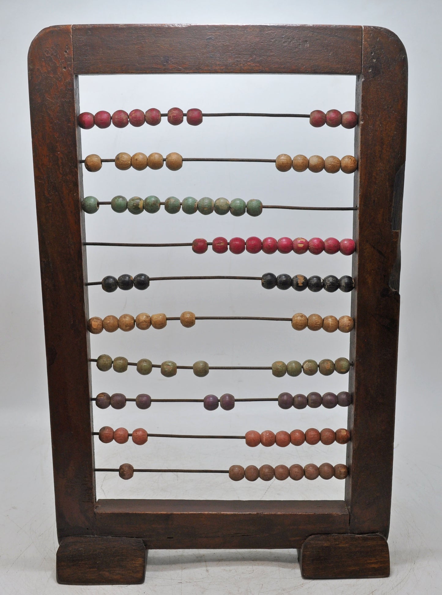 Vintage Wooden Counting Abacus Original Old Hand Crafted