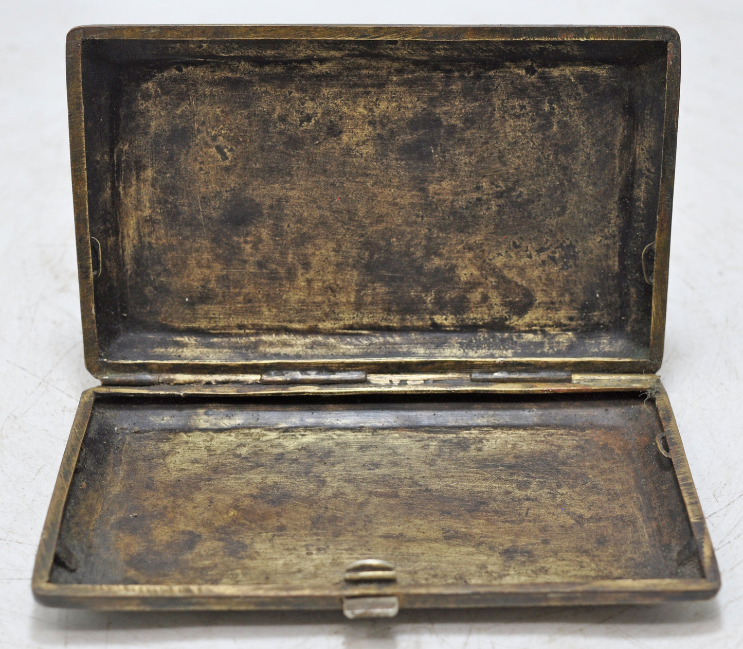 Antique Brass Money Wallet Box Original Old Hand Crafted Fine Engraved