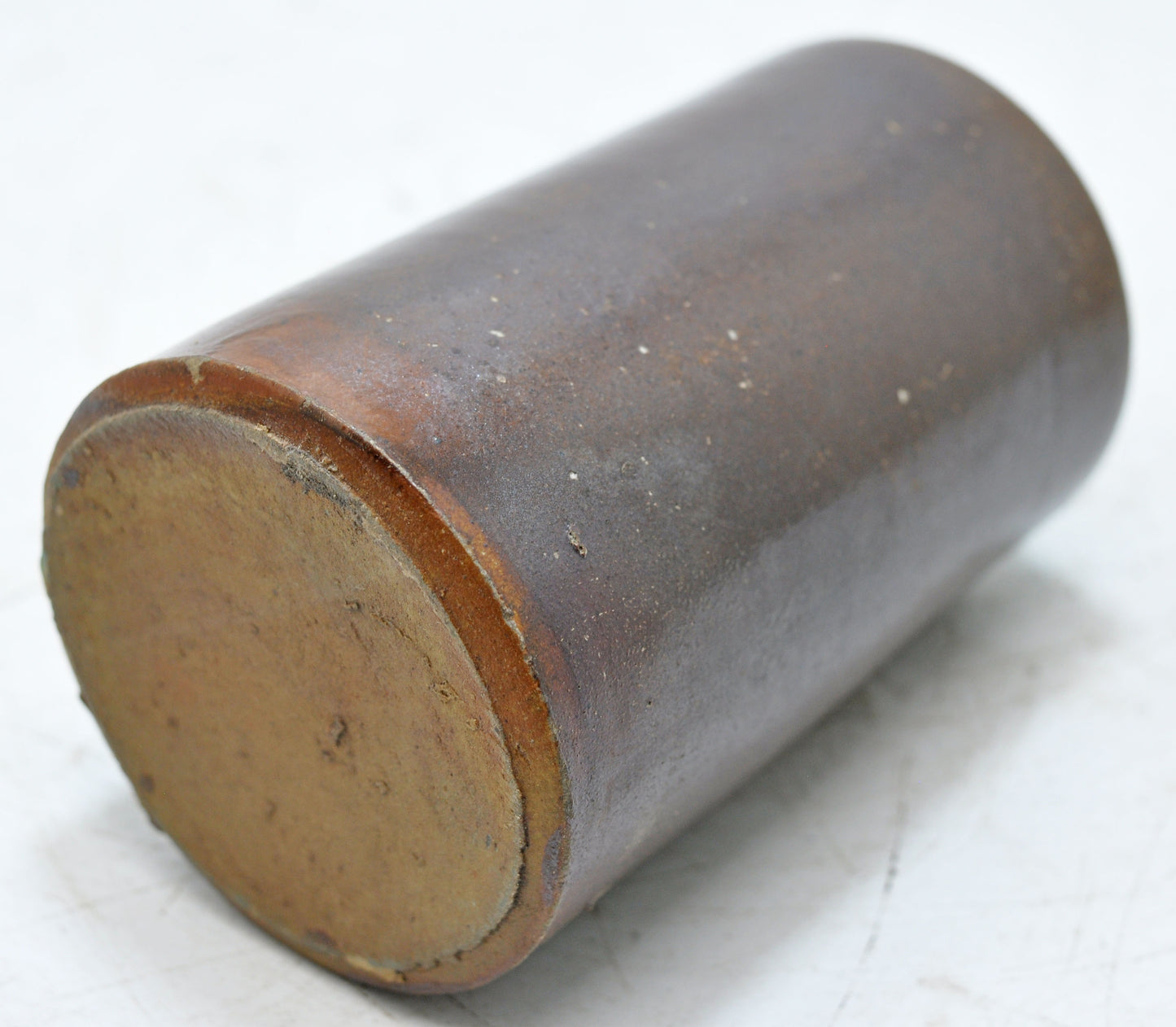 Antique Brown Sand Stone Ink Bottle Original Old Hand Crafted