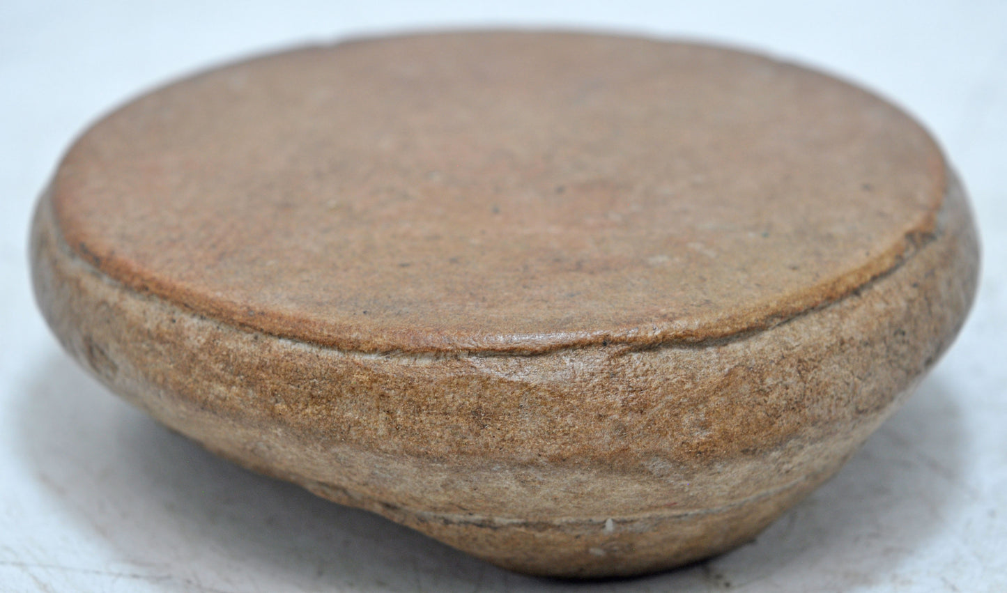 Antique Sand Stone Round Small Saffron Grinding Plate Original Old Hand Carved