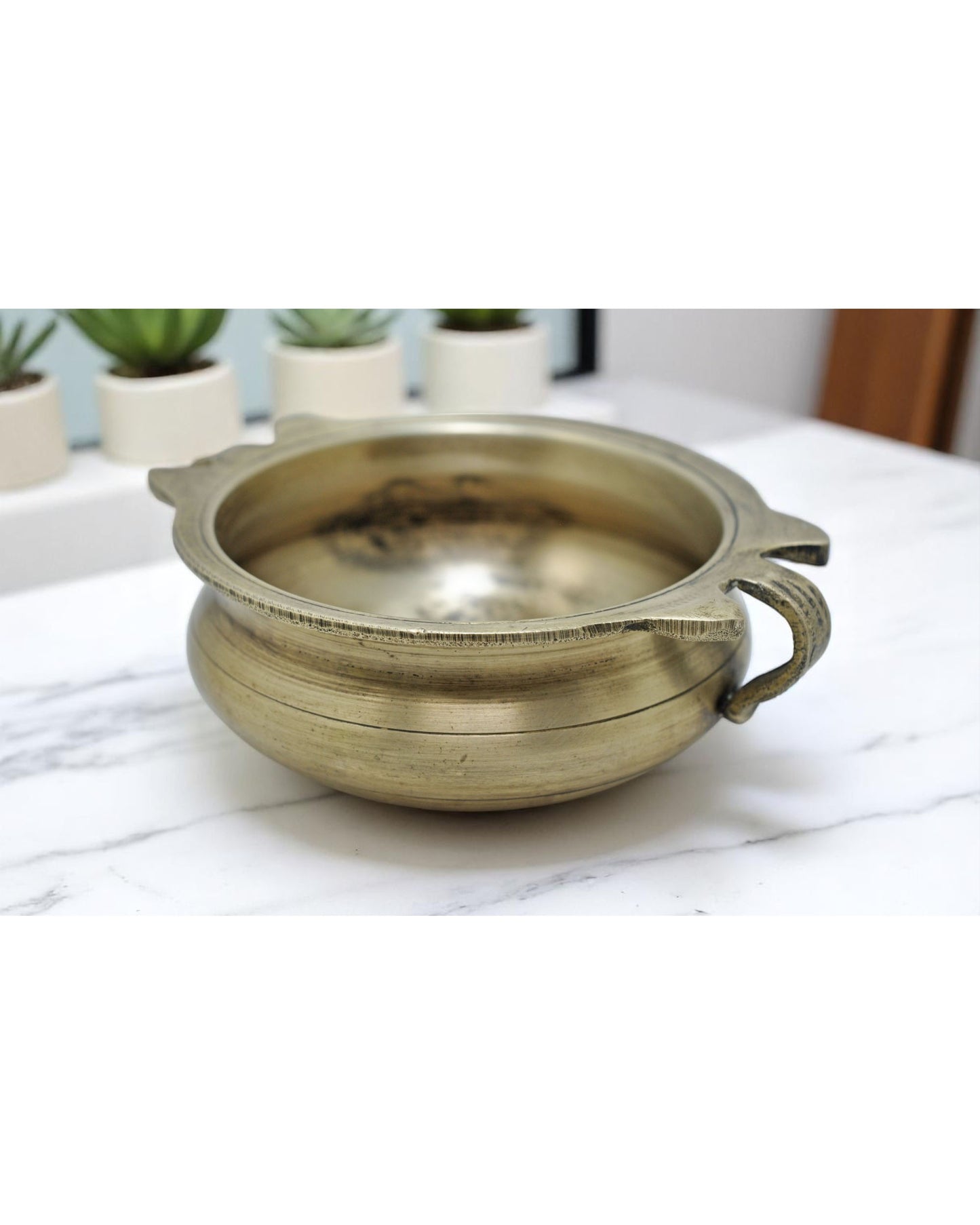 Antique Brass Small Rice Cooking Urli Bowl Original Old Hand Crafted