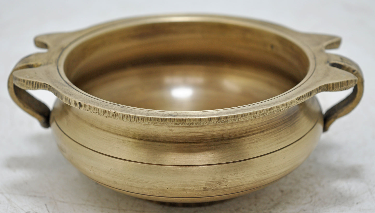 Antique Brass Small Rice Cooking Urli Bowl Original Old Hand Crafted