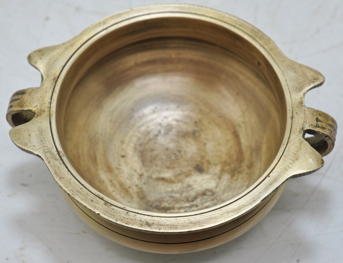 Antique Brass Small Rice Cooking Urli Bowl Original Old Hand Crafted