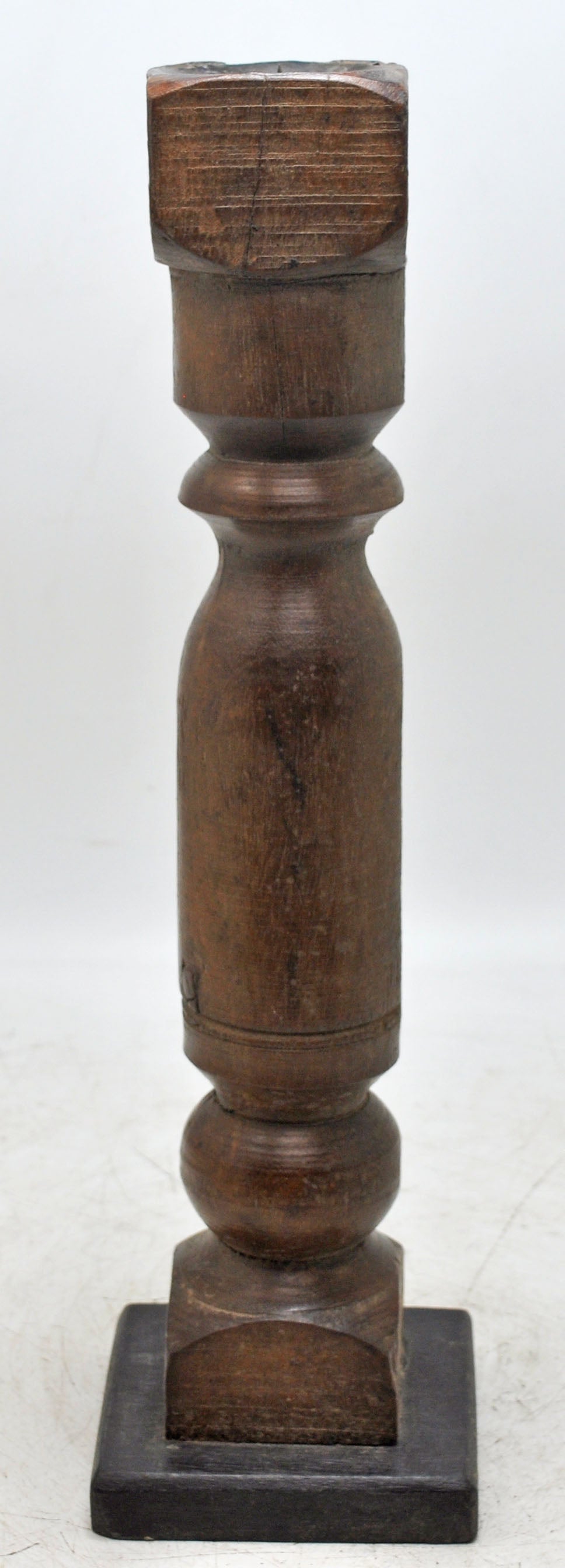 Antique Wooden Paga Leg Candle Holder Original Old Hand Carved