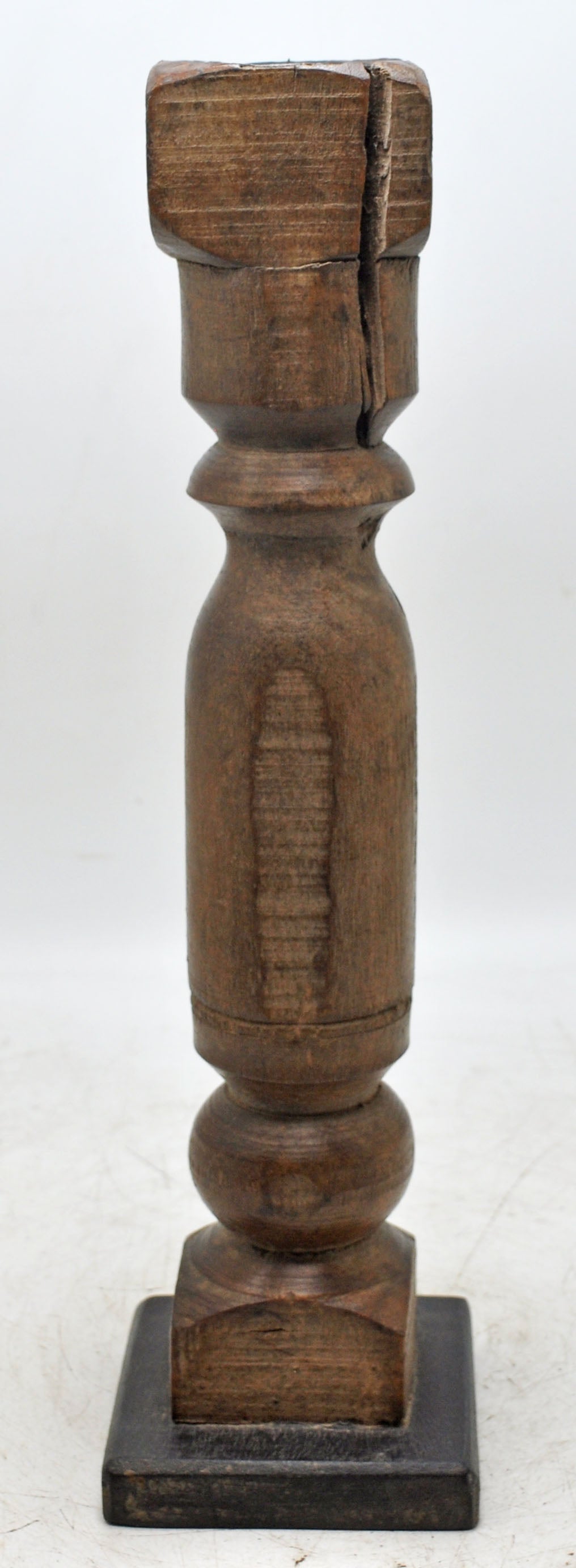 Antique Wooden Paga Leg Candle Holder Original Old Hand Carved