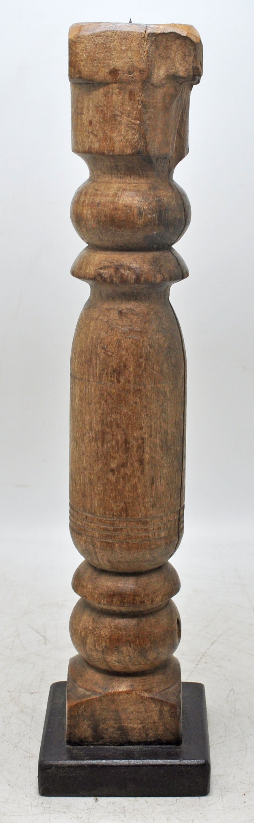 Antique Wooden Paga Leg Candle Holder Original Old Hand Carved