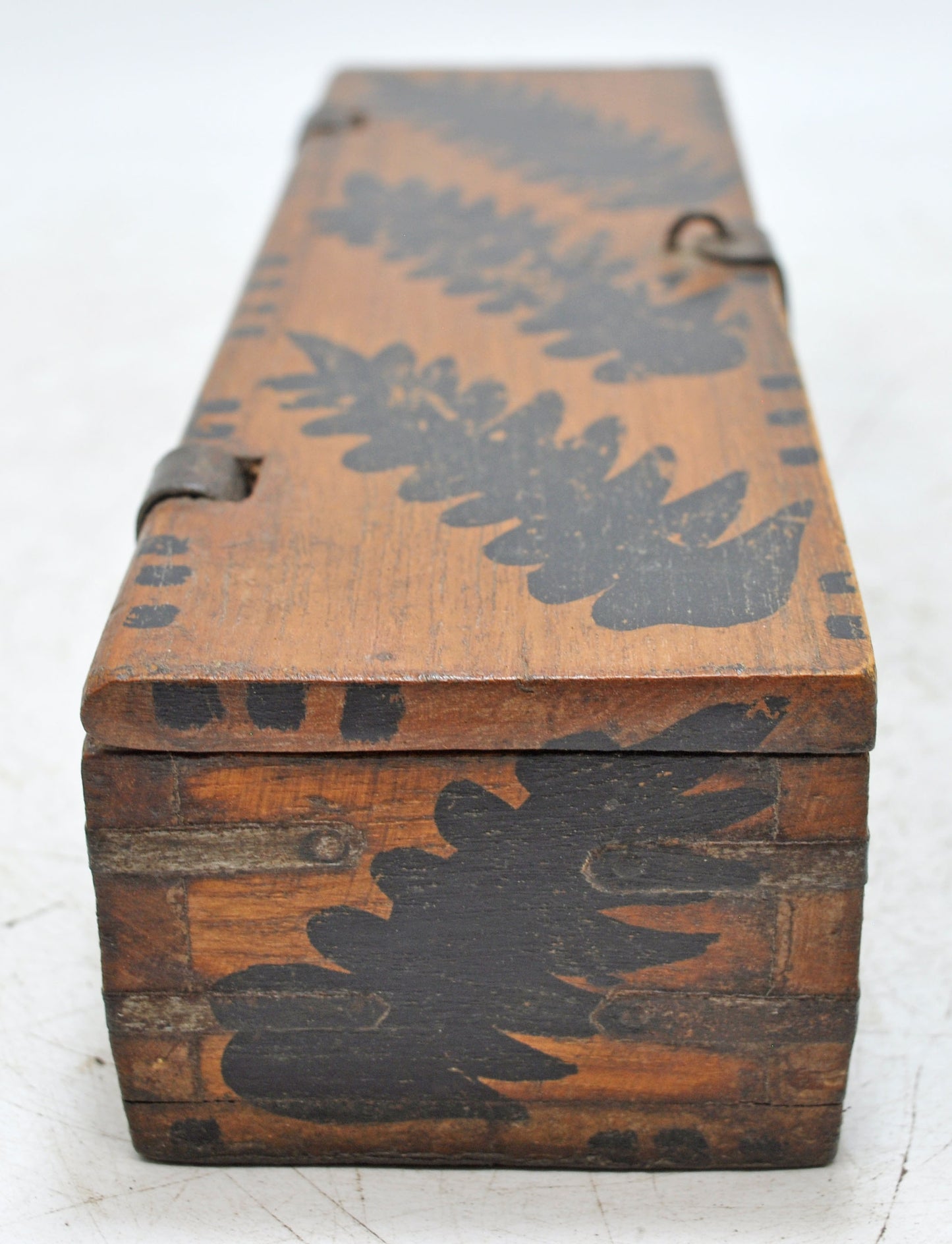 Vintage Wooden Pencil Stationary Box Original Old Hand Crafted