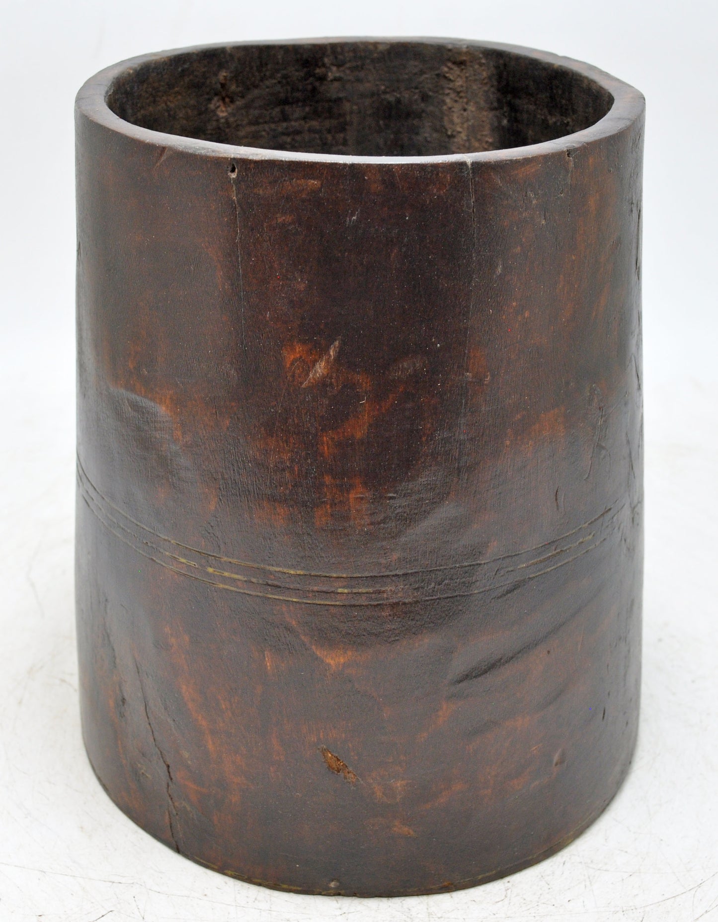 Antique Wooden Grain Measurement Pailii Pot Original Old Hand Crafted