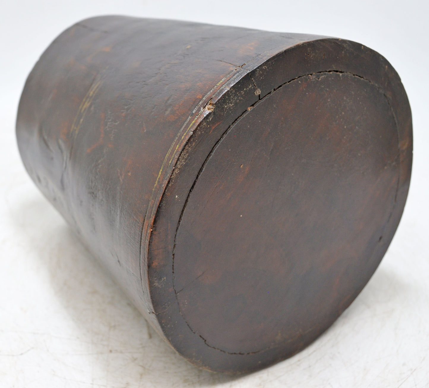 Antique Wooden Grain Measurement Pailii Pot Original Old Hand Crafted