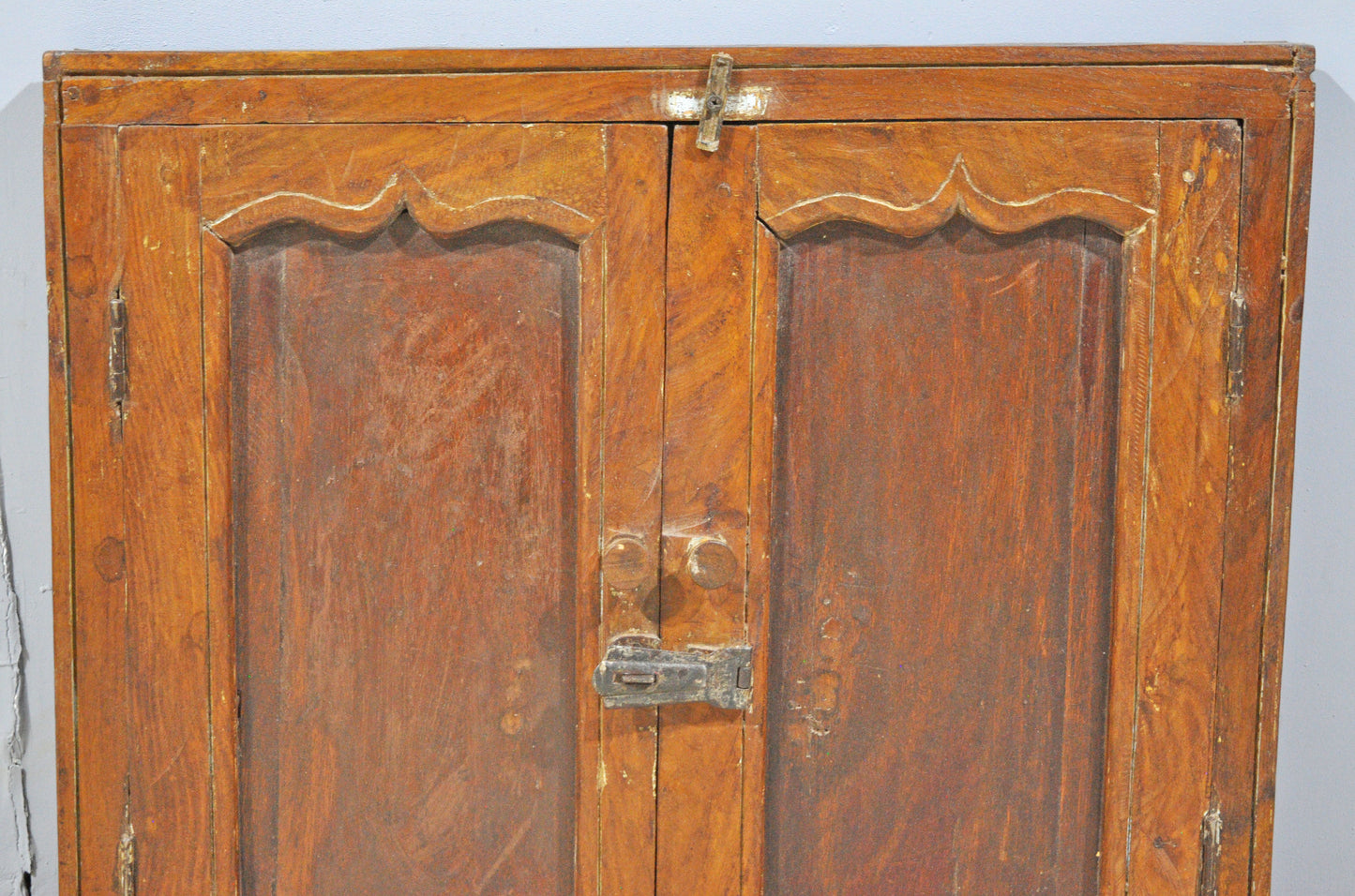 Antique Wooden Wall Décor Window Panel Original Old Hand Crafted