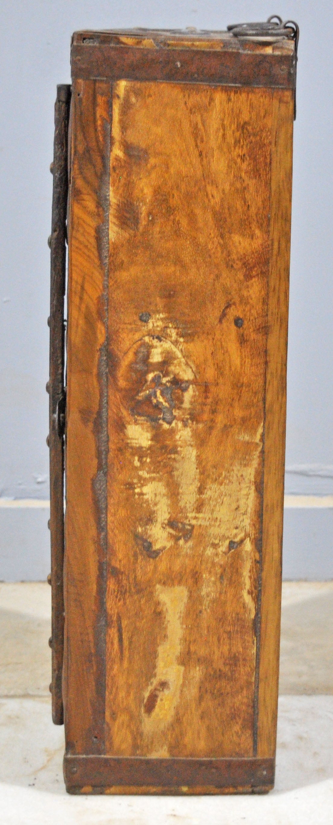 Antique Wooden Wall Hanging Small Cabinet Original Old Hand Crafted