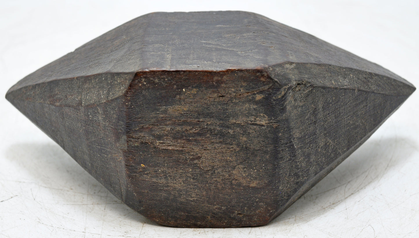 Antique Wooden Kitchenware Salt Spice Bowl Original Old Hand Carved