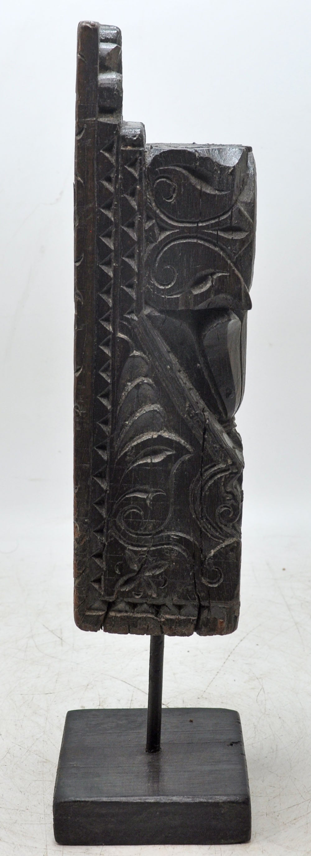 Antique Wooden Bracket Carving on Stand Original Old Fine Hand Carved