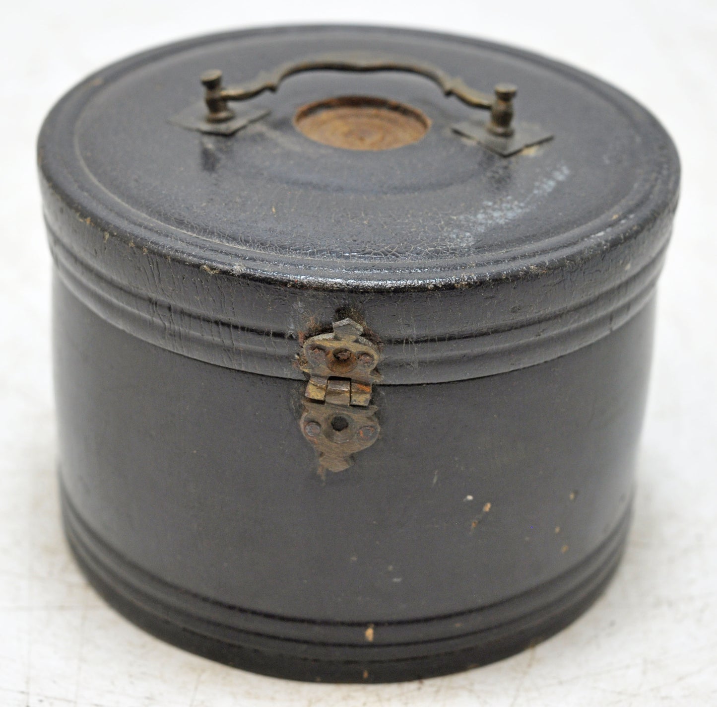 Antique Wooden Kum Kum Powder Tika Box Original Old Carved Lacquer Painted