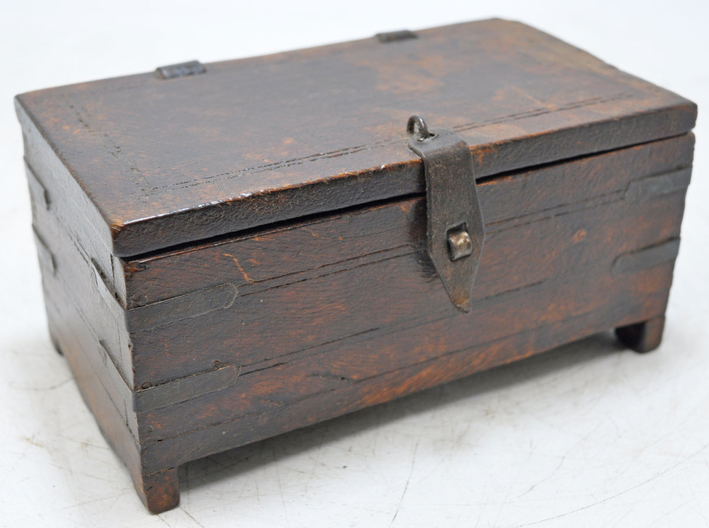 Vintage Wooden Small Storage Box Original Old Hand Crafted