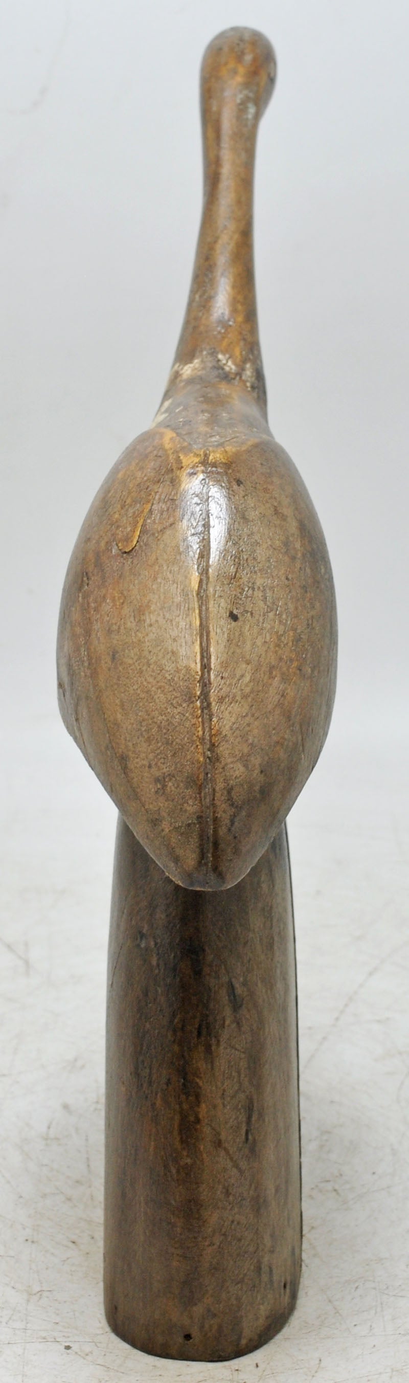 Vintage Wooden Bird Figurine Original Old Fine Hand Carved