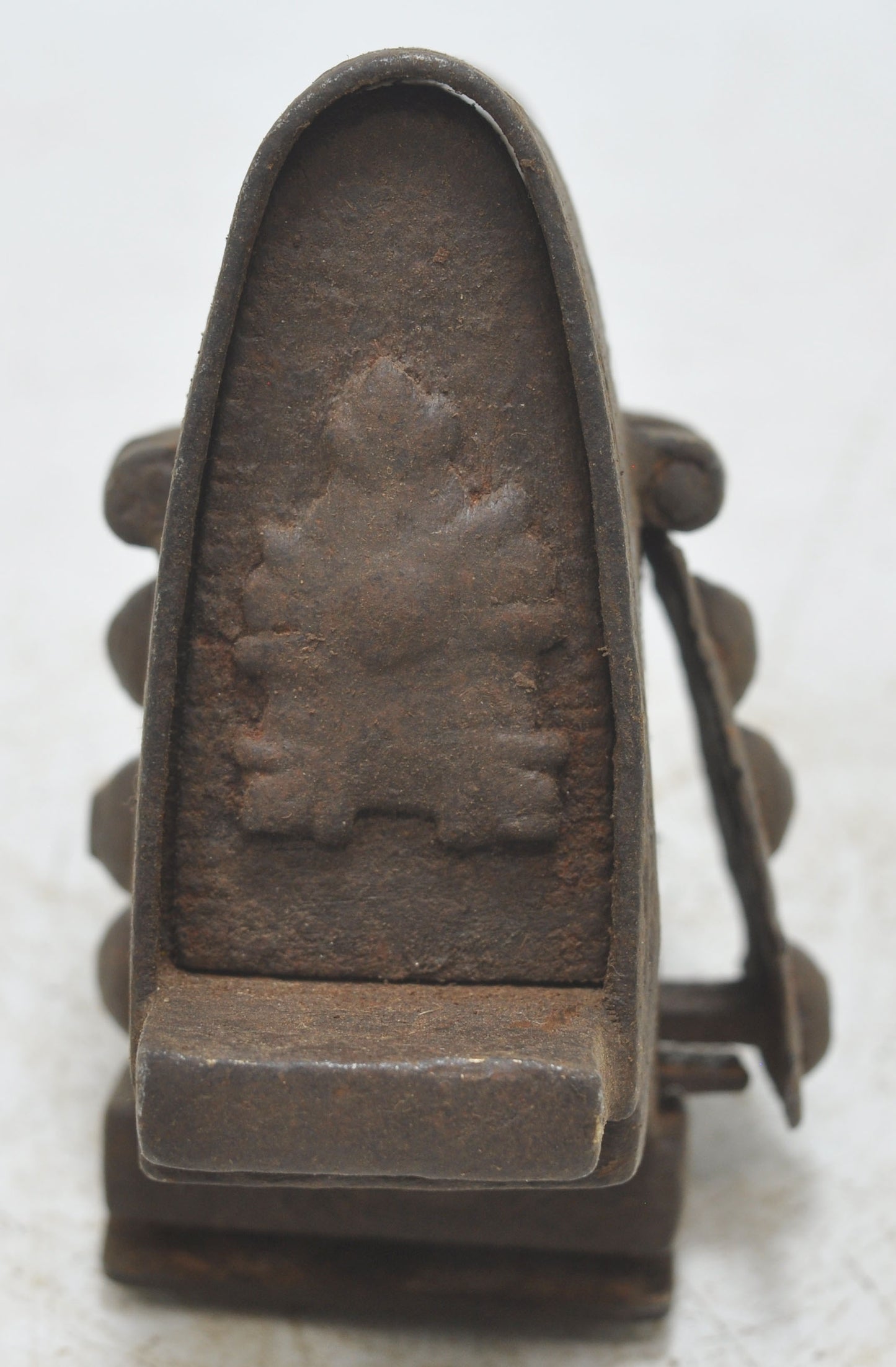 Antique Iron Rare Tricky Pad Lock Original Old Fine Hand Crafted Engraved Working 2 Keys