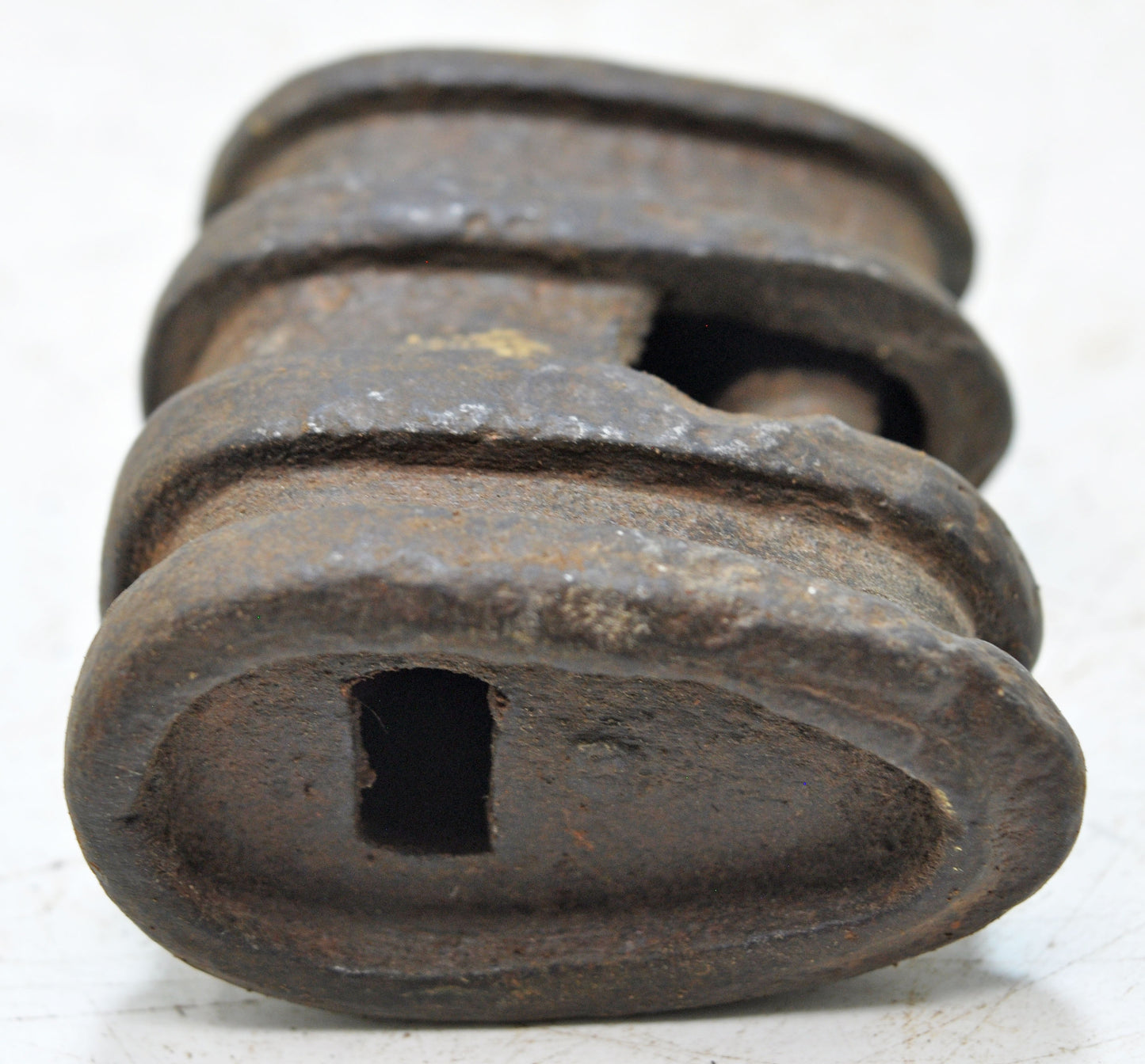 Antique Iron Large Strip System Pad Lock Original Old Hand Crafted Engraved Working