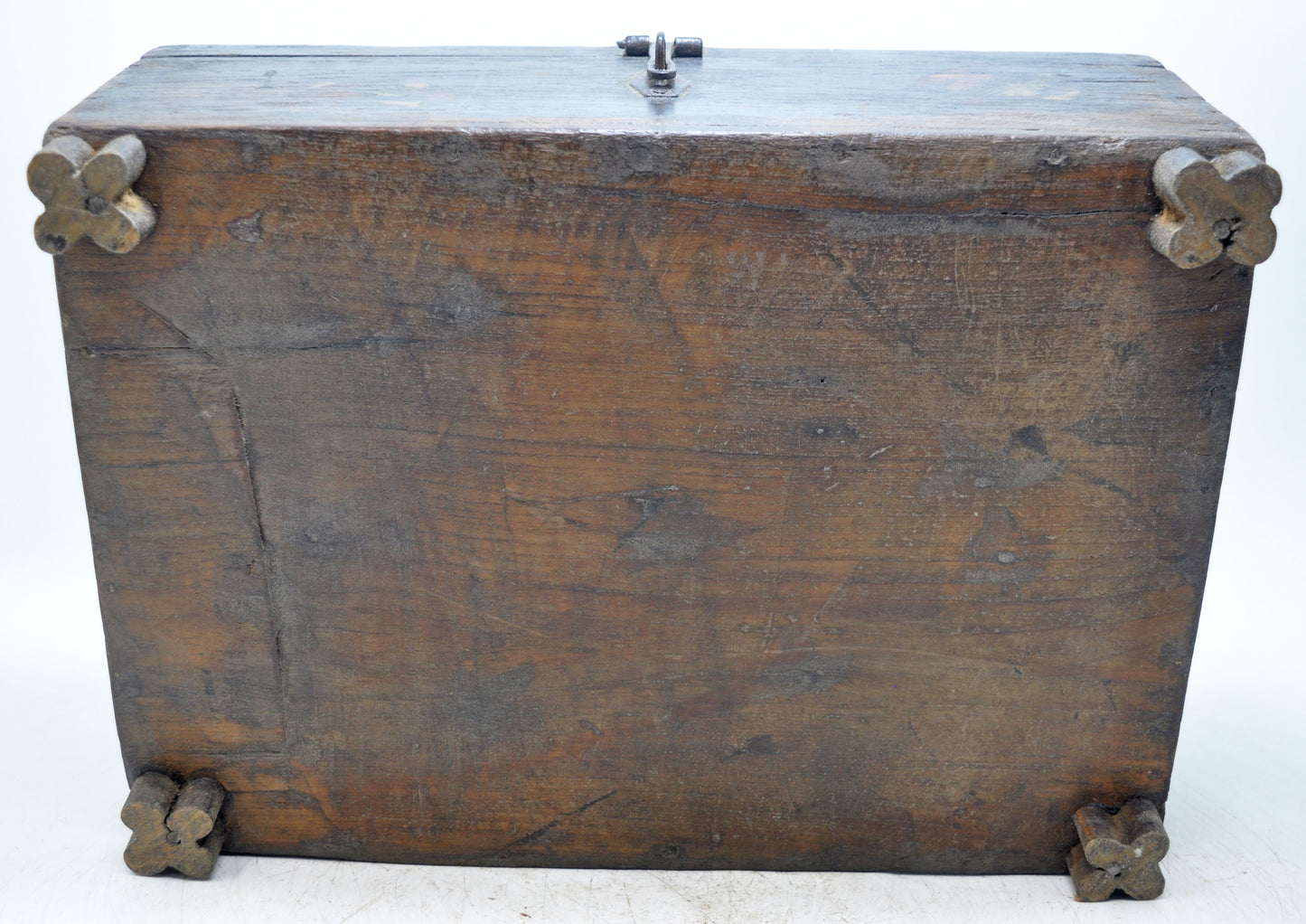 Antique Wooden Large Kitchenware Spice Box Original Old Hand Crafted
