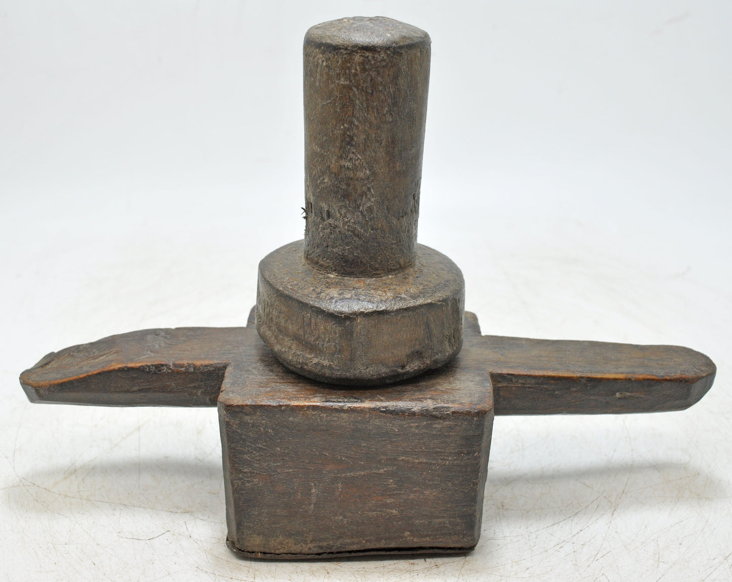 Antique Wooden Kitchenware Juicer Original Old Hand Carved