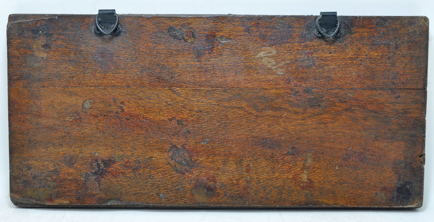 Antique Wooden Metal Printing Press Dye Original Old Hand Crafted