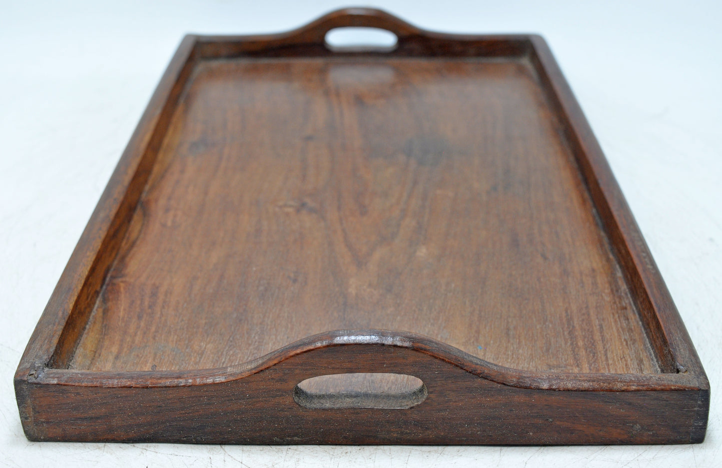 Antique Wooden Large Serving Tray Original Old Hand Crafted