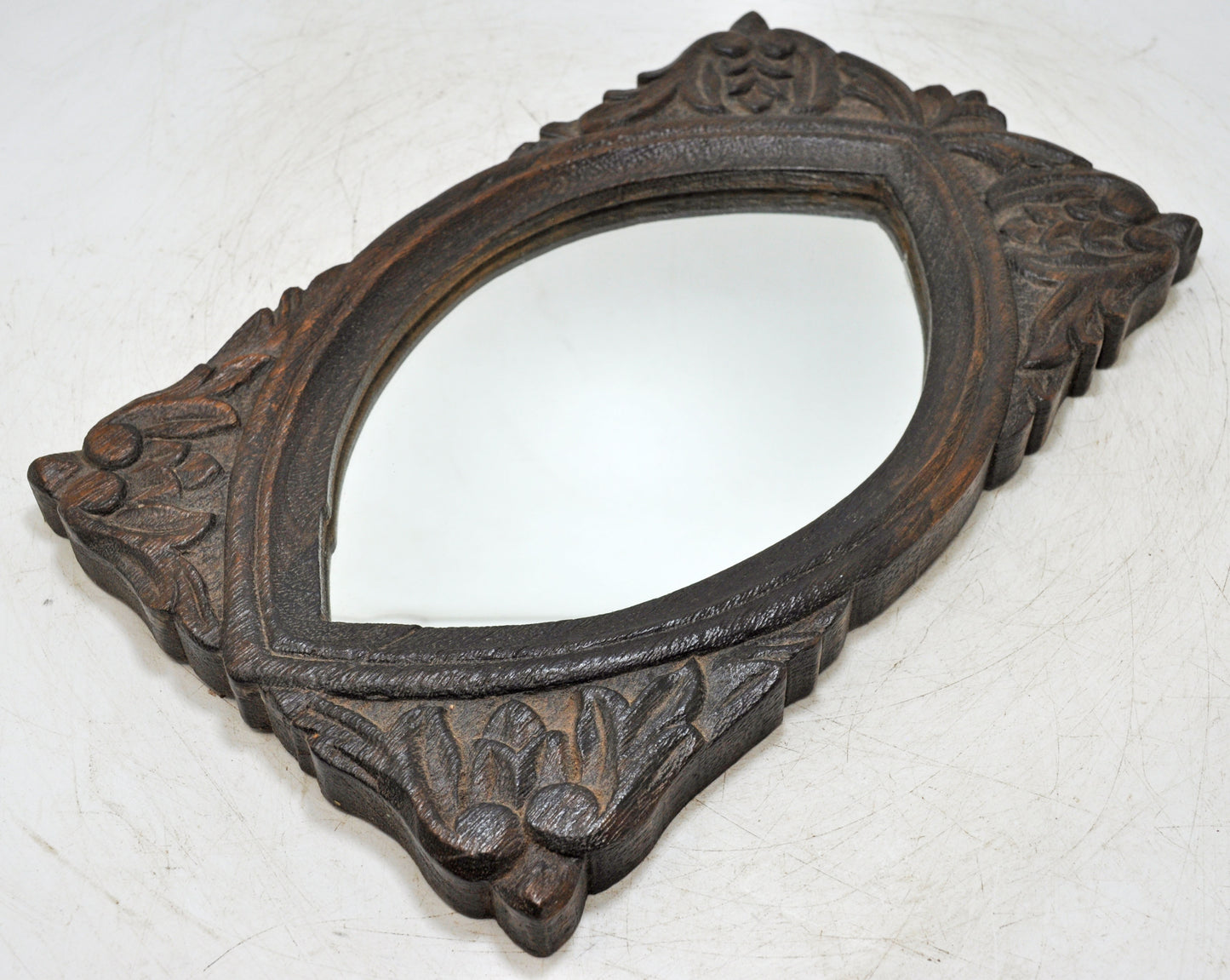 Hand Carved Wooden Wall Décor Mirror Frame Fine Details