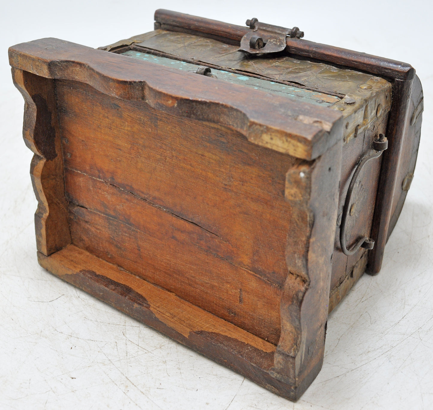Vintage Wooden Small Storage Box With Drawer Original Old Hand Crafted