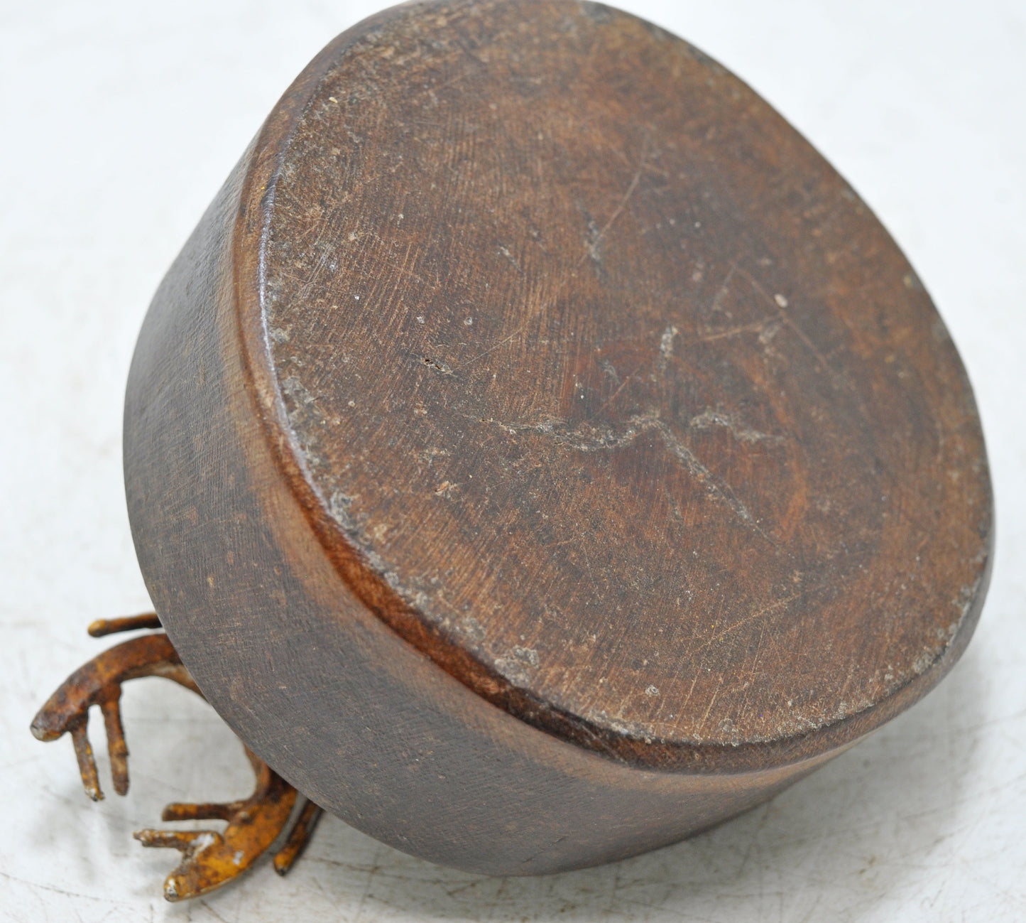 Vintage Iron Small Insect Figurine Original Old Hand Crafted Painted