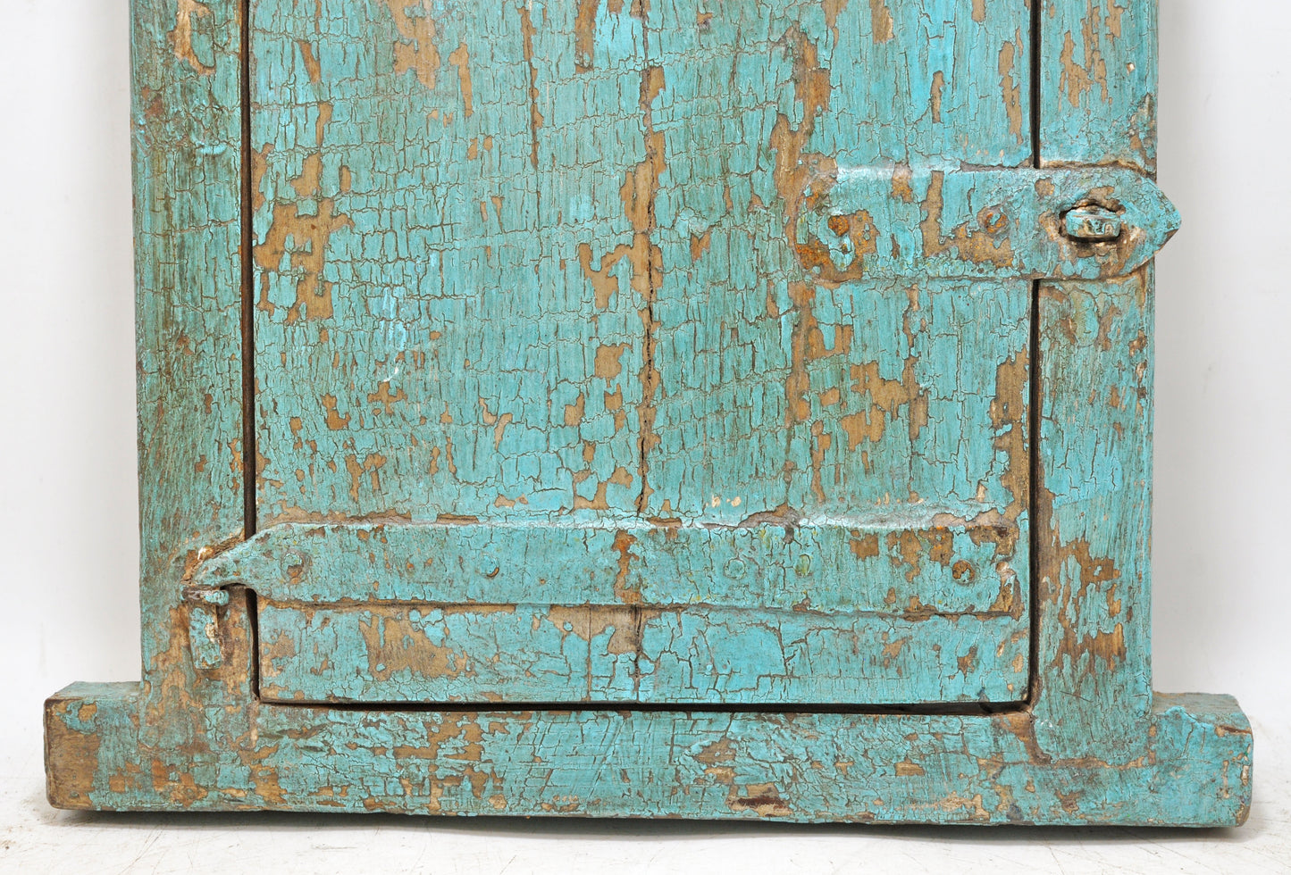 Antique Wooden Wall Décor Small Window Original Old Hand Crafted New Painted