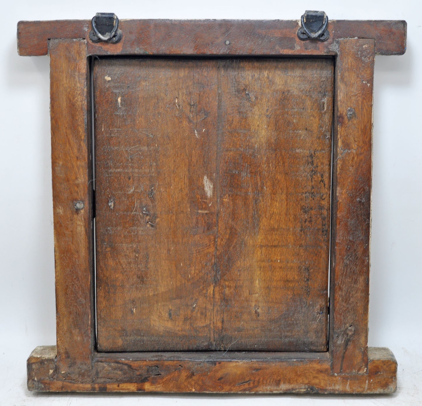 Antique Wooden Wall Décor Small Window Original Old Hand Crafted New Painted