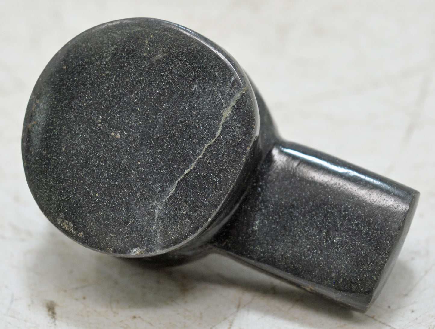 Black Stone God Shiva Linga Idol Figurine Fine Hand Carved