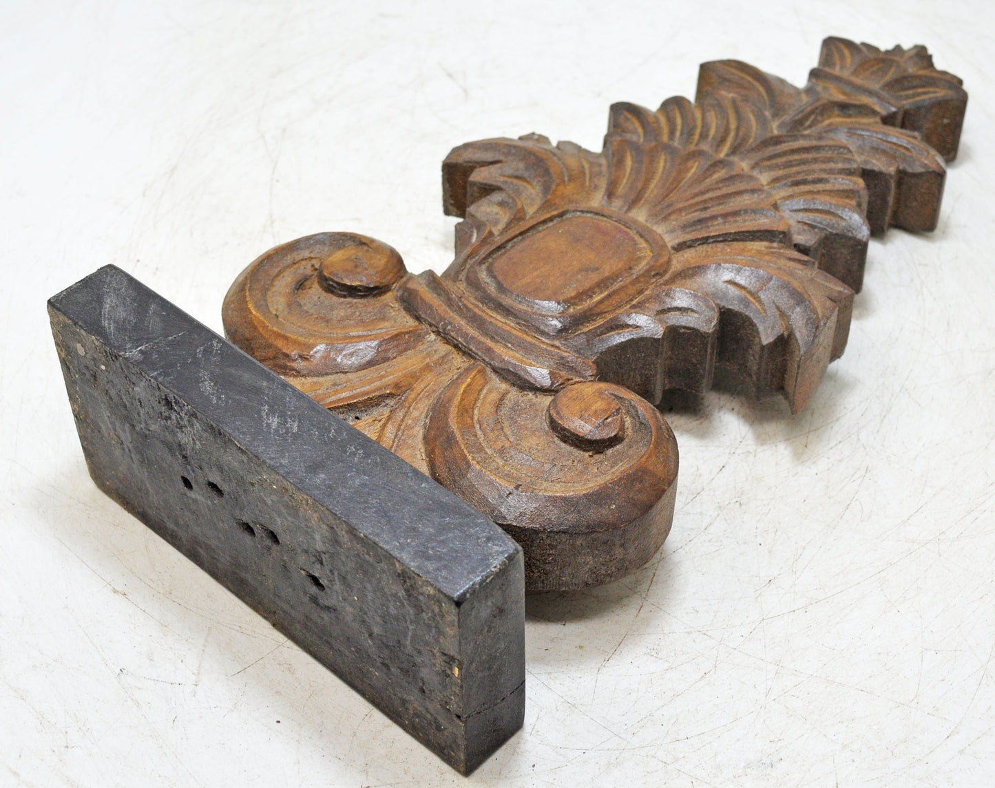 Wooden Floral Carving Panel Fine Hand Carved