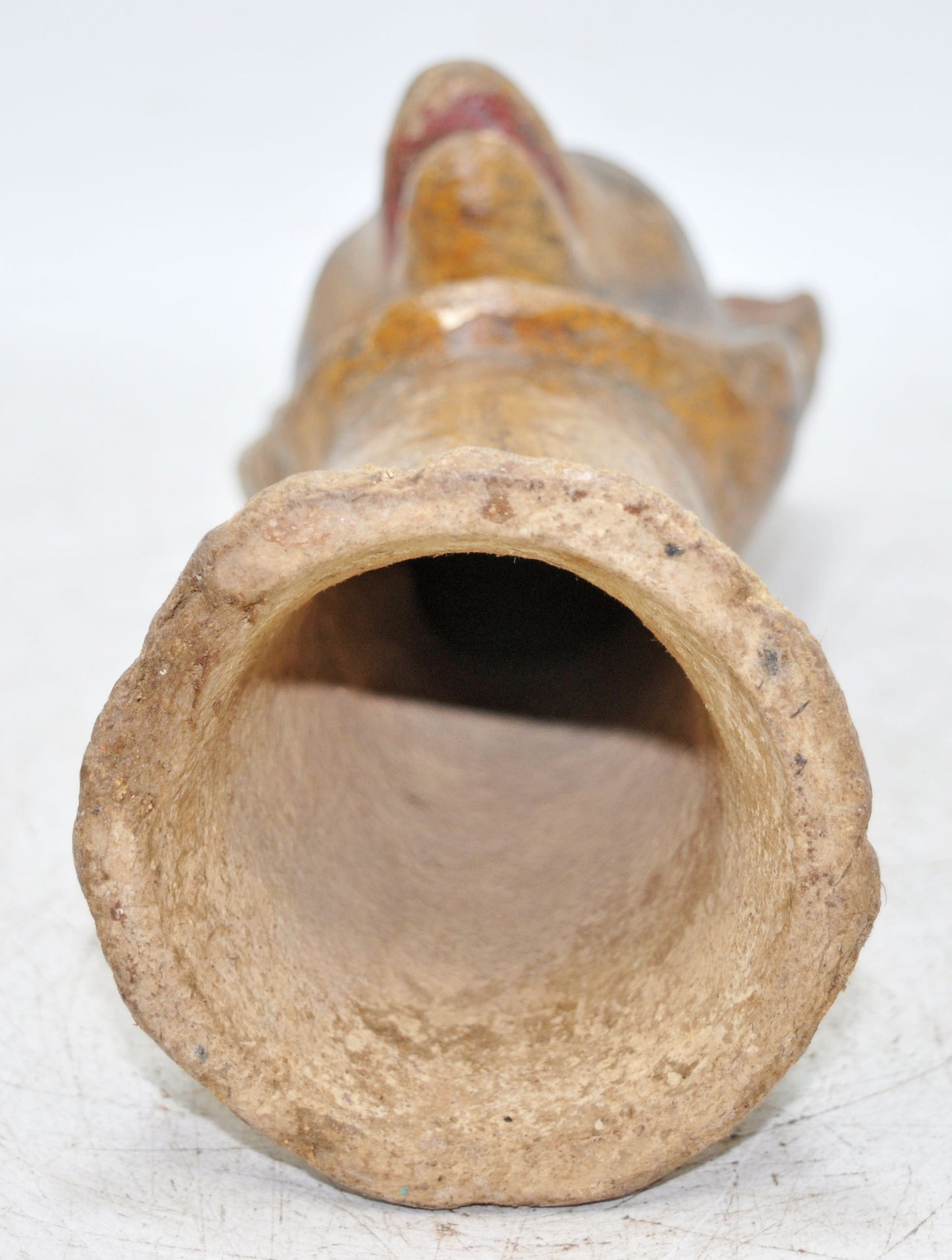 Vintage Paper Mache Lion Figurine Original Old Hand Crafted