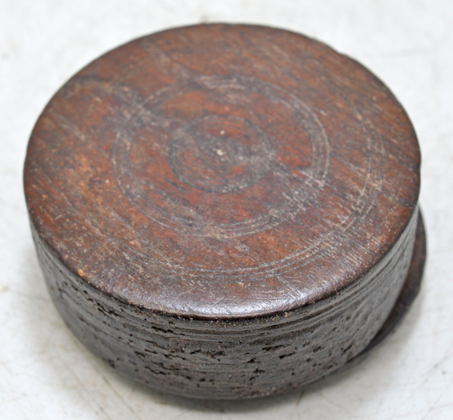Vintage Wooden Kum Kum Powder Tika Box Original Old Hand Crafted