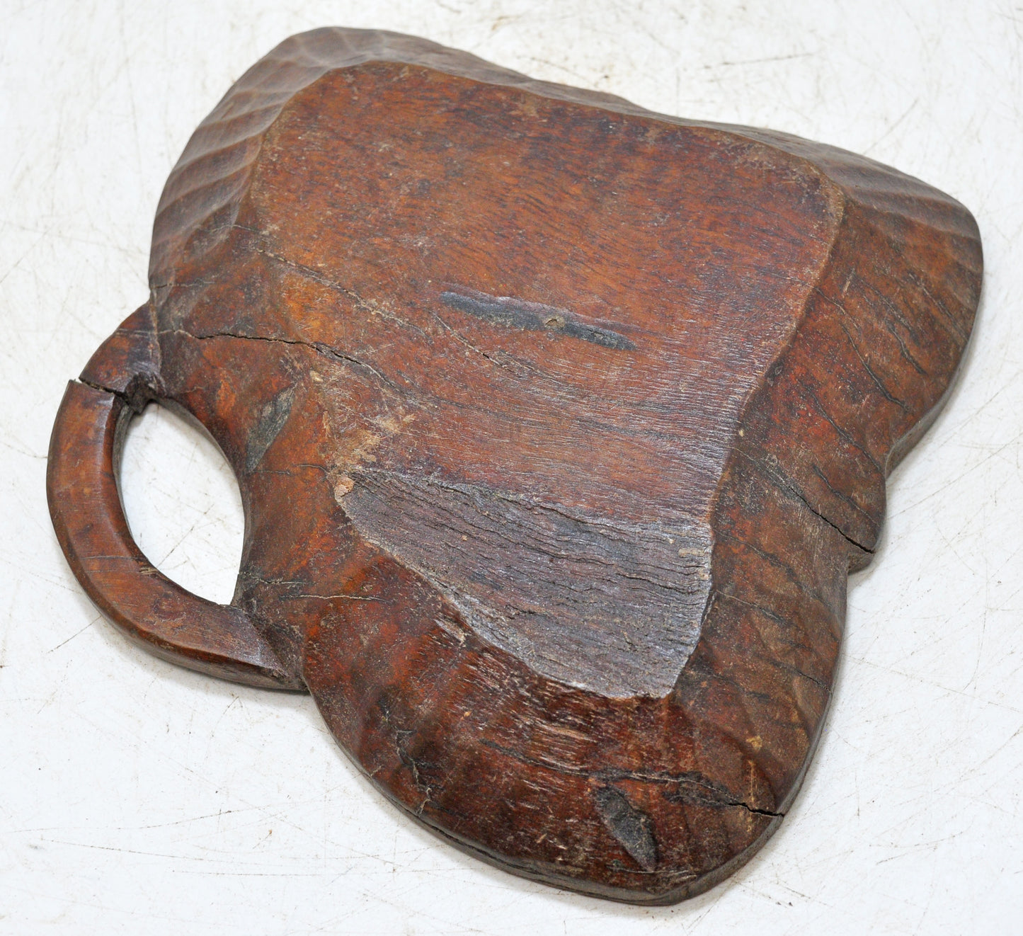 Antique Wooden Kitchenware Serving Tray Original Old Hand Carved