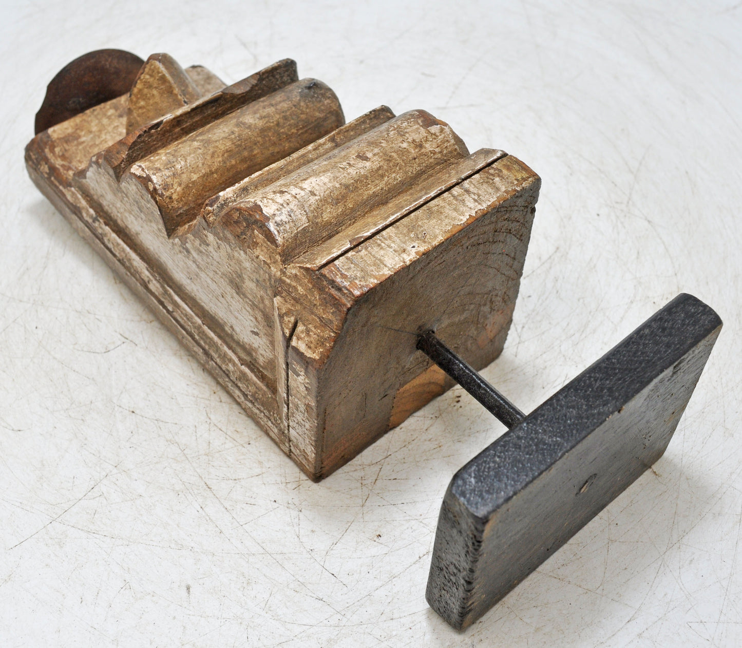 Antique Wooden Bracket Carving Candle Holder Original Old Hand Carved