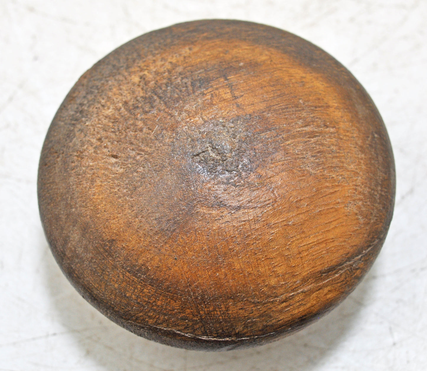 Vintage Wooden Round Water Drinking Lota Pot Original Old Hand Carved