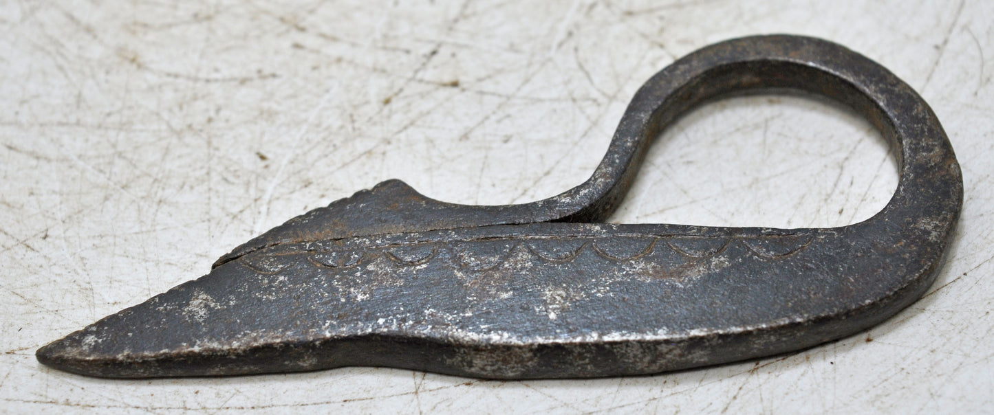 Antique Iron Fire Striker Chakmak Original Old Hand Crafted Engraved