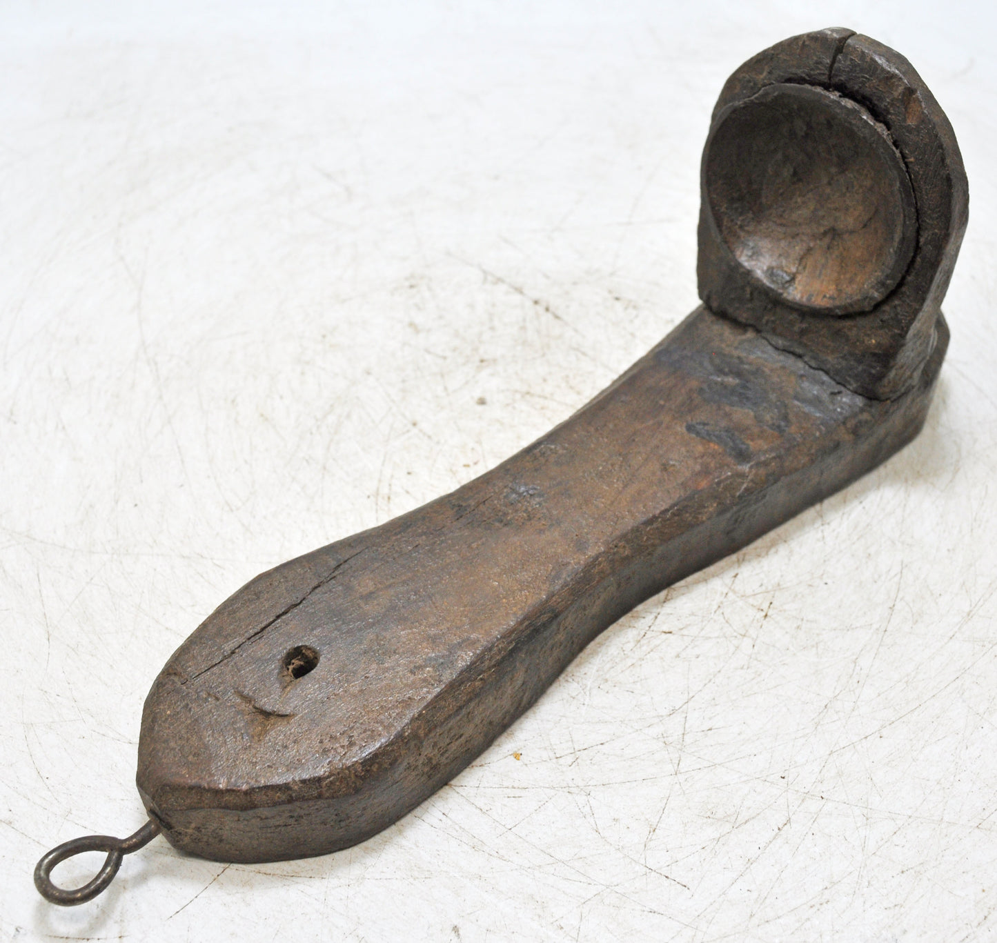 Antique Wooden Wall Hanging Candle Stand Original Old Hand Carved