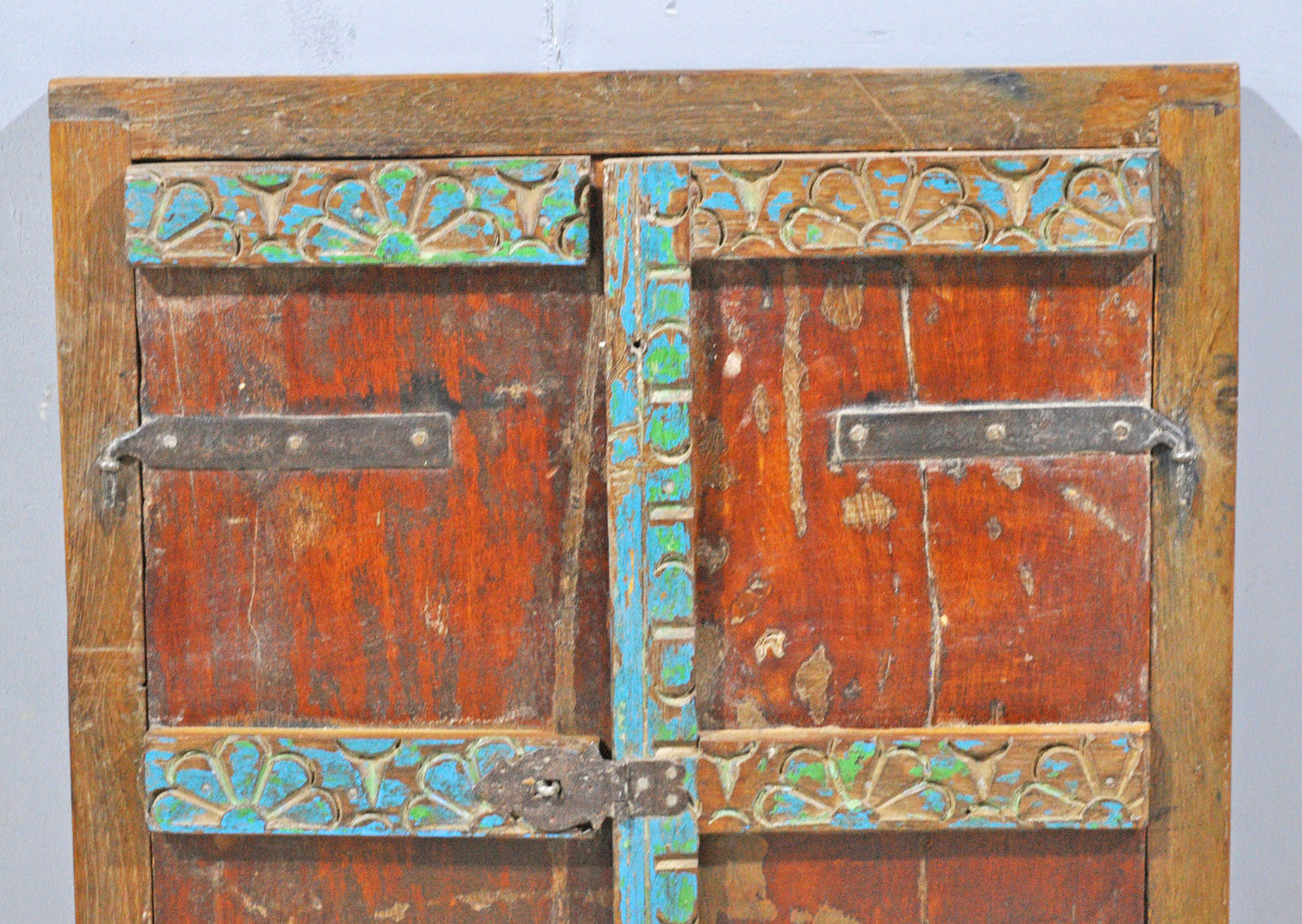 Antique Wooden Wall Décor Window Panel Frame Original Old Hand Crafted
