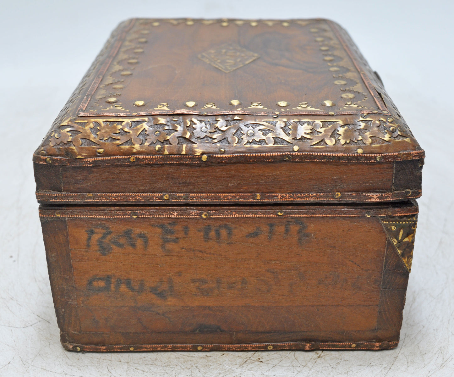 Antique Wooden Storage Chest Box Original Old Hand Crafted