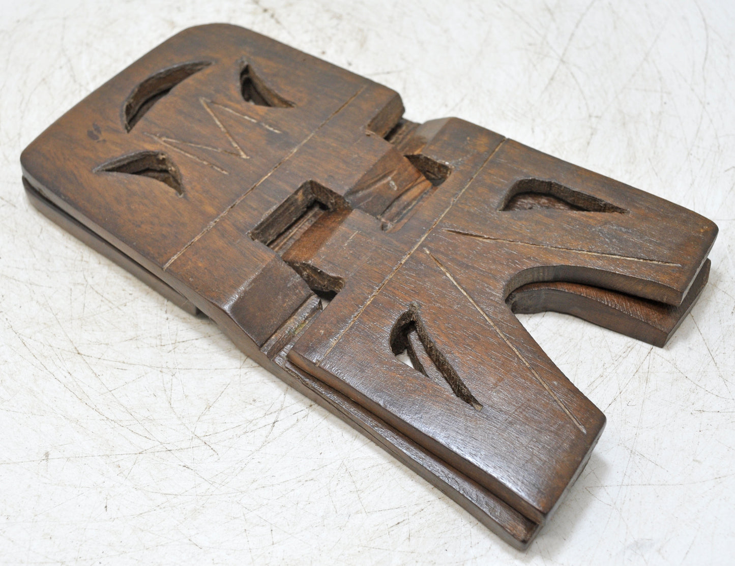 Antique Wooden Holy Quran Book Stand Original Old Hand Carved