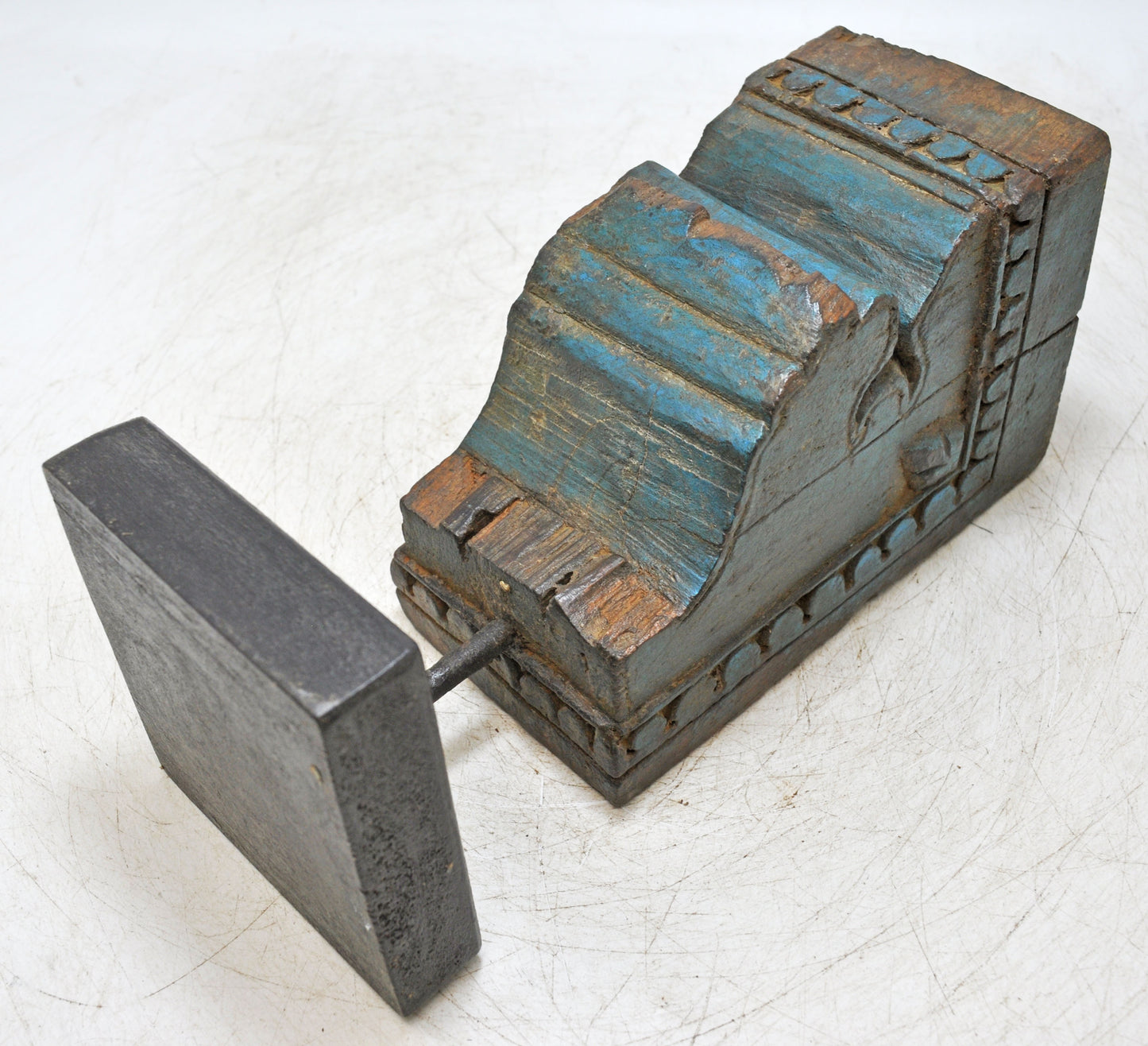 Antique Wooden Bracket Carving Candle Holder Original Old Hand Carved