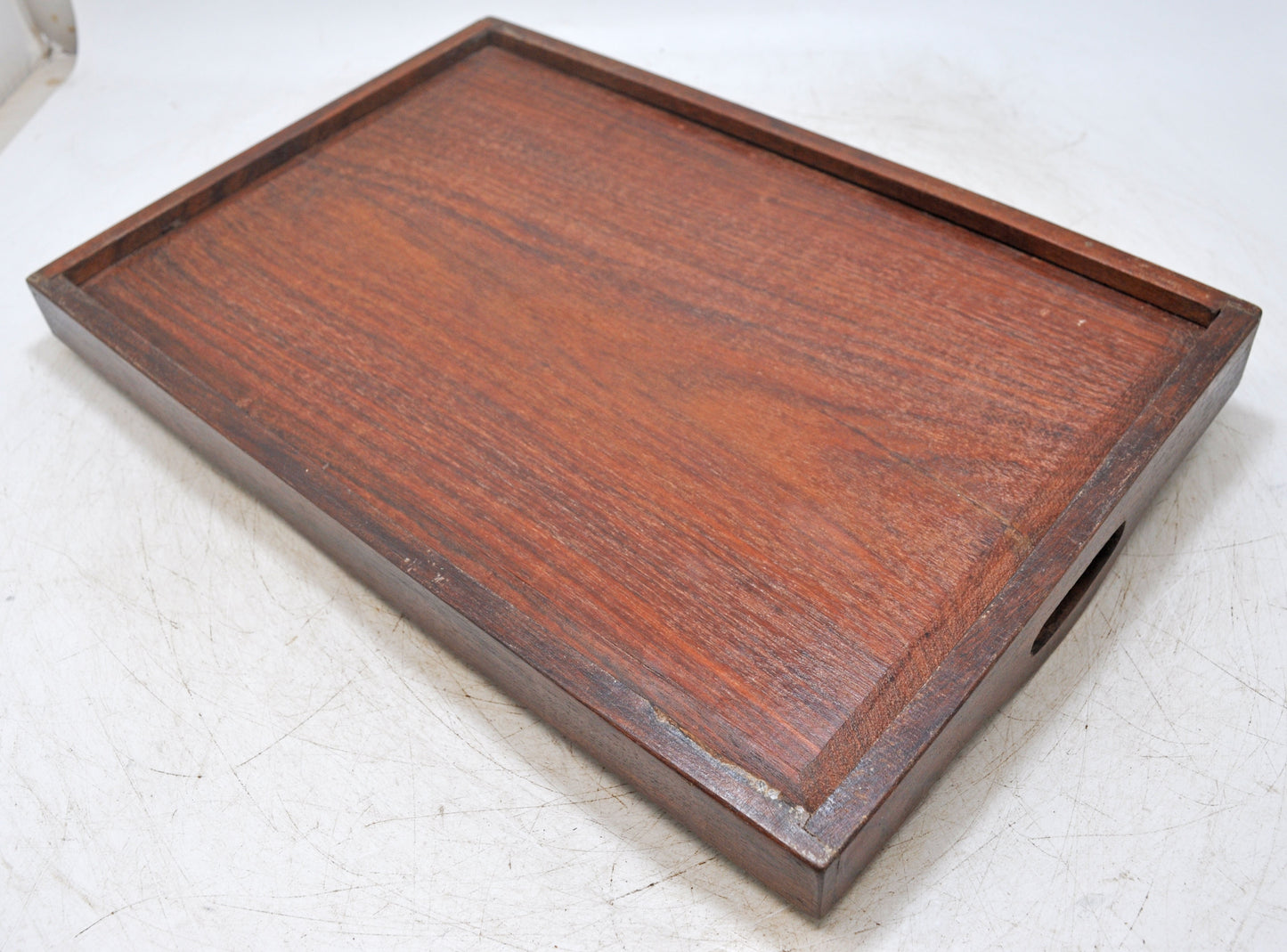 Vintage Wooden Large Serving Tray Original Old Hand Crafted